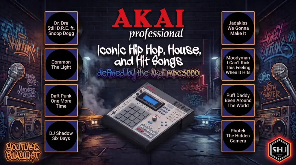 Synth Hunter Japan Youtube Playlist: Iconic Hip Hop, House, and Hit Songs Defined by the Akai MPC3000