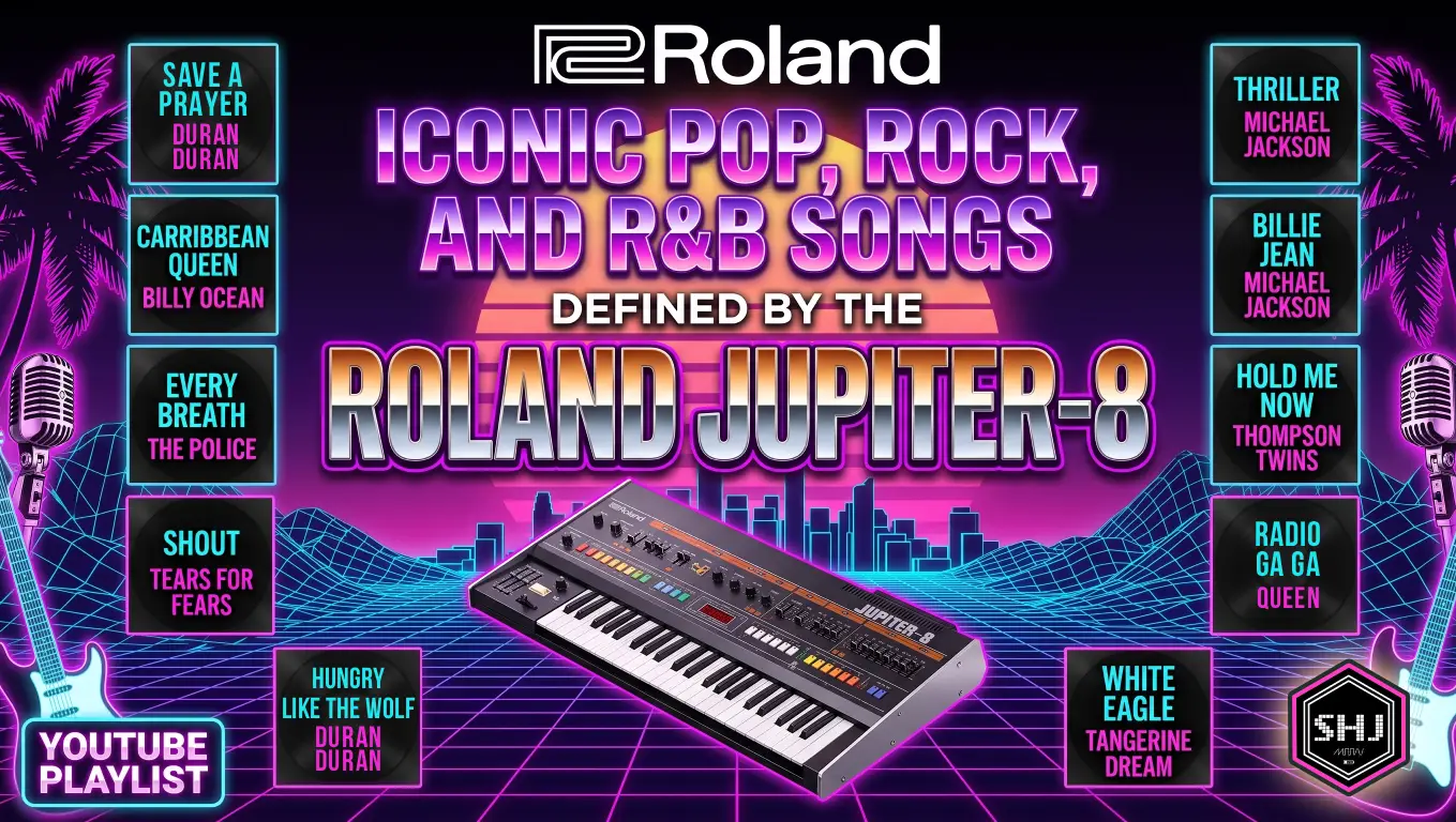 Synth Hunter Japan Youtube Playlist: Iconic Pop, Rock, and R&B Songs Defined by the Roland Jupiter-8 Sound