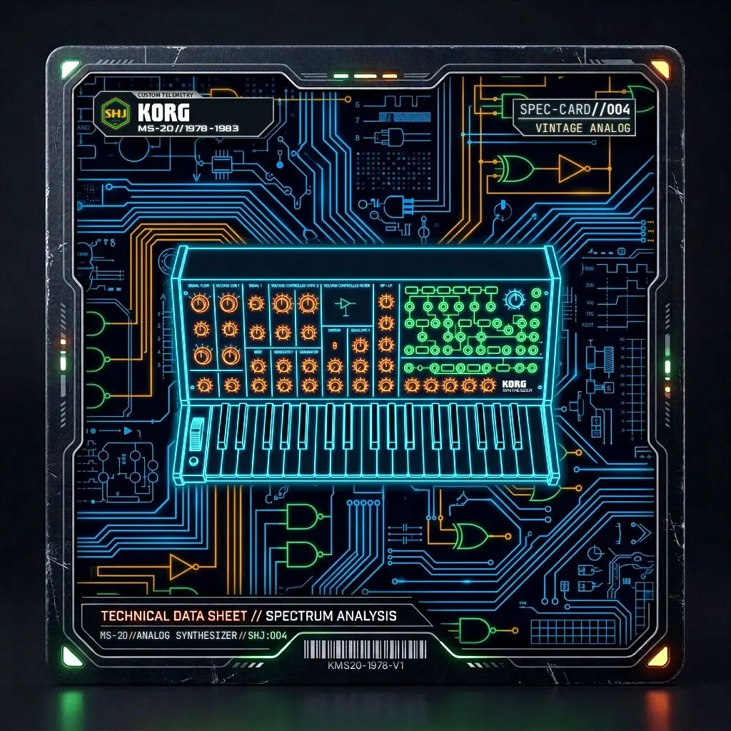 Korg MS-20 JDM Spec Card