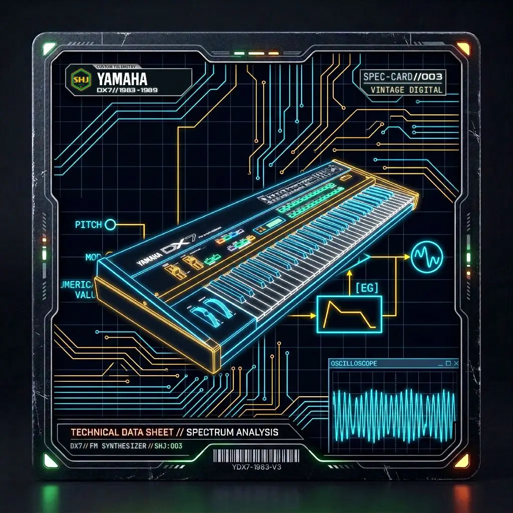 Yamaha DX7 JDM Spec Card