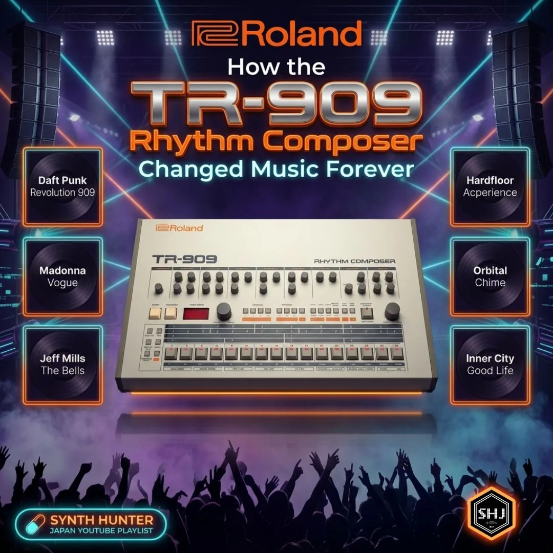 Roland TR-909 Rhythym Composer Youtube Playlist Banner 1:1