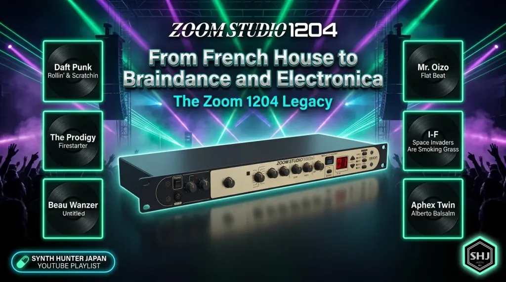 Synth Hunter Japan Youtube Playlist: From French House to Braindance and Electronica: The Zoom 1204 Legacy