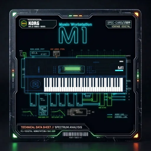 Korg M1 JDM Spec Card
