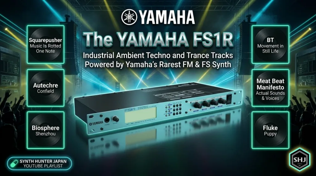Industrial, Ambient, Techno, and Trance Tracks Powered by Yamaha's Rarest FM & FS Synth