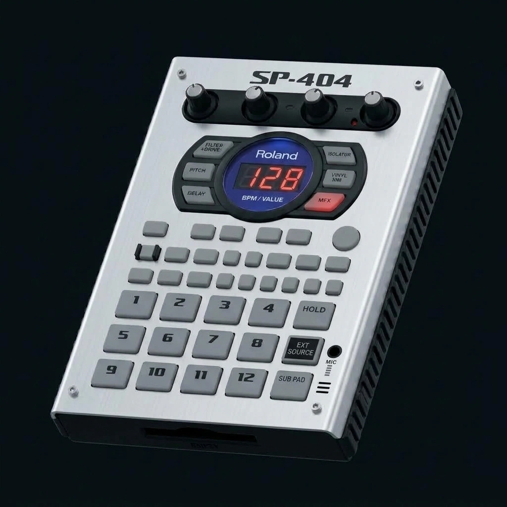 Roland SP-404 Spec Card Right Side